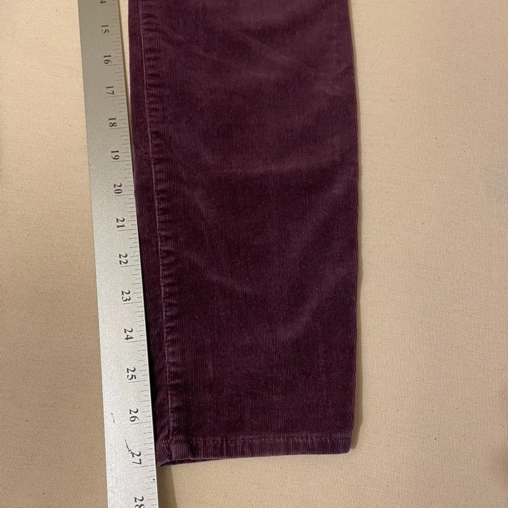 Gap 1969 Women's Womens 28R True Skinny Purple Corduroy Pants Mid Rise Stretch - Picture 7 of 10